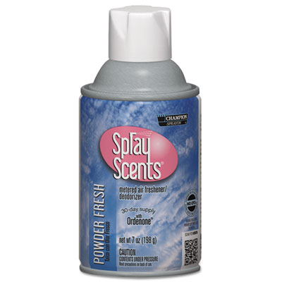 Sprayscents Meter Refill, Powder, Fresh, 7 oz, 12/CS