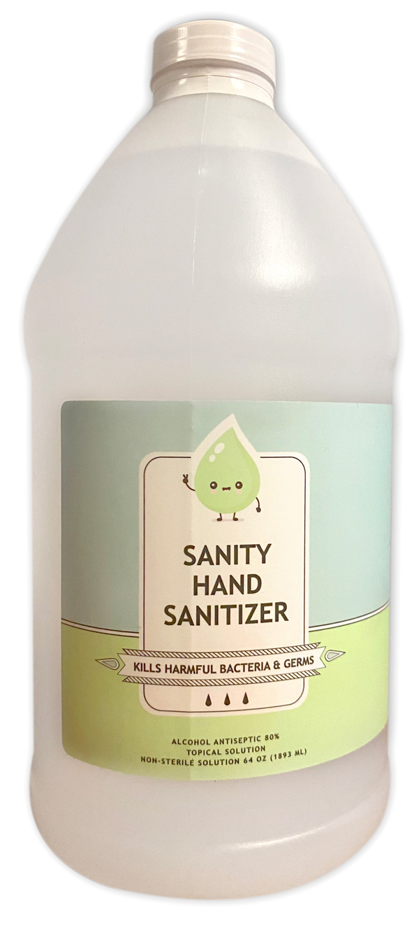Hand Sanitizer, 1 Gallon Bottles, 4 Gal/CS