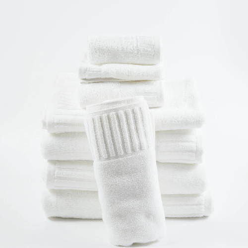 Piano Key 14 LB Premium Bath Towel, 27x54, White