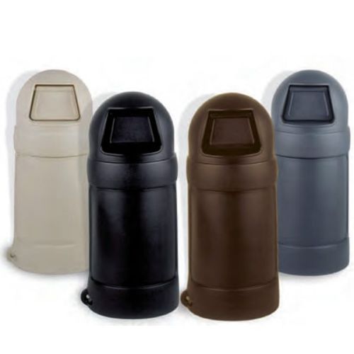 Continental, Waste Receptacle, 1425 Round Top, 24G, Black