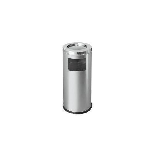 Waste Receptacle, 24G, Steel, w/Ash Try