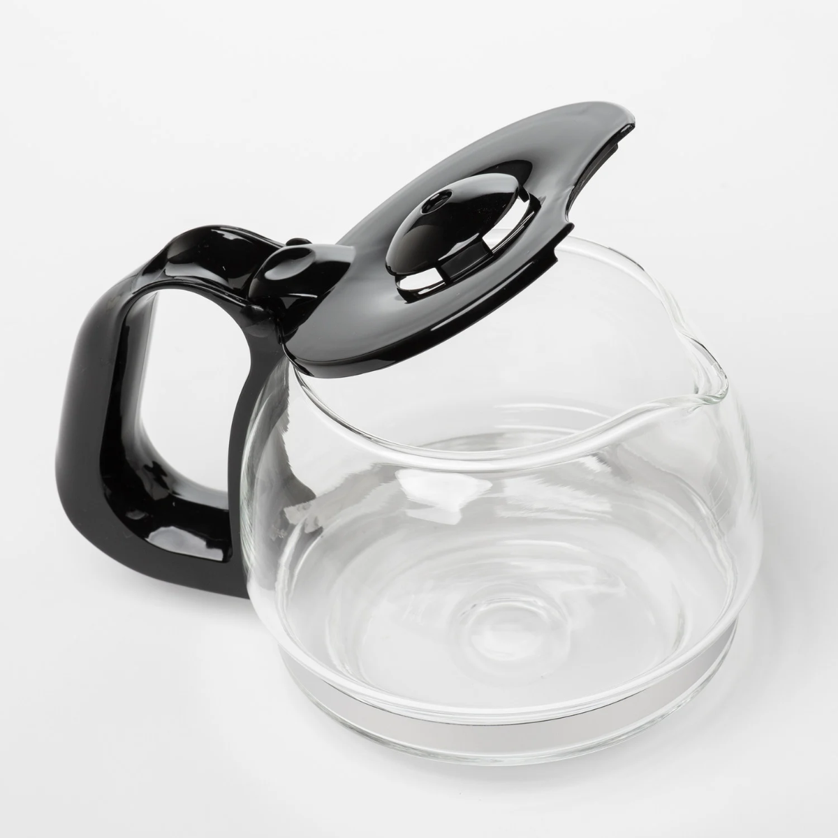 Vertex, Glass Carafe, 4 Cup, Black