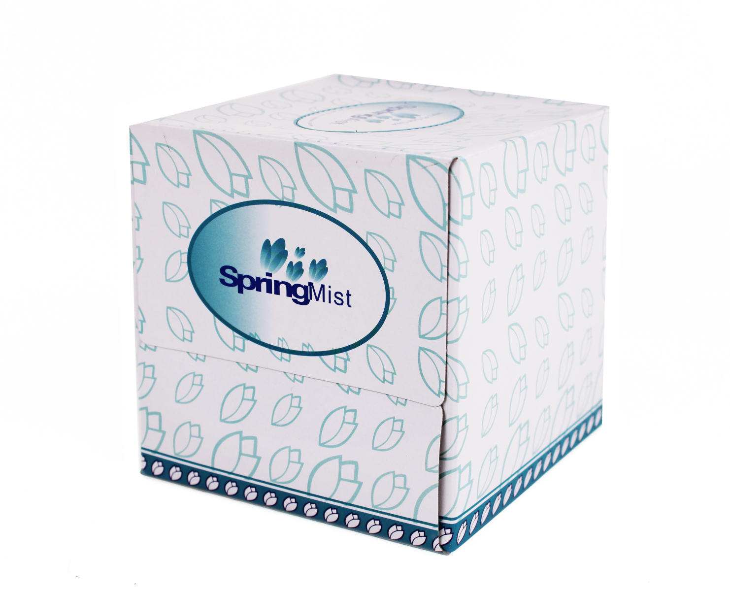 Spring Mist Facial Tissue, Boutique/Cube Box